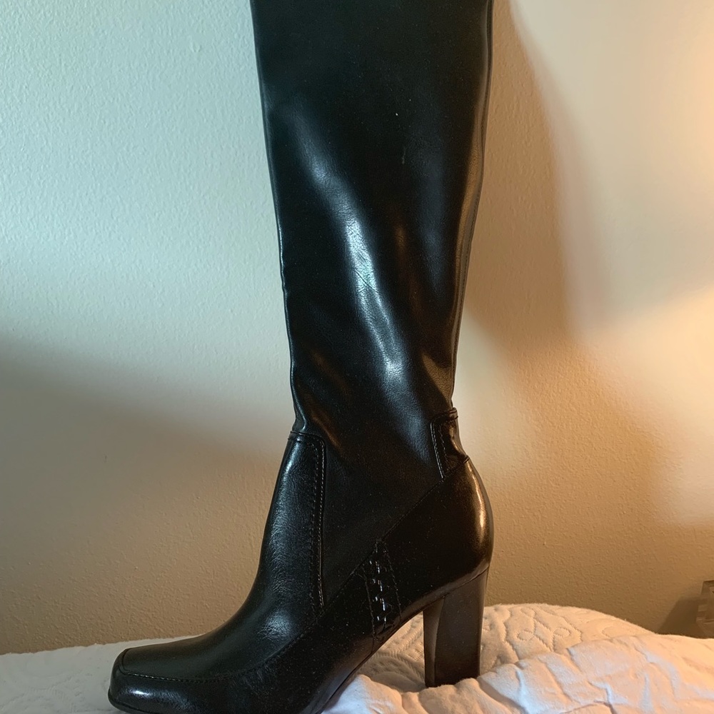Franco Sarto Black High Heel Boots